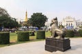 Maha Bandula Park in Yangon Royalty Free Stock Photo